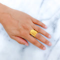 Trendy Vanki 22k Gold Ring