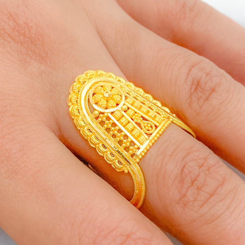 Trendy Vanki 22k Gold Ring