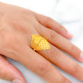 Exclusive Acorn 22k Gold Ring