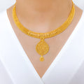 Graceful Shimmering 22k Gold Set