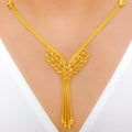 Posh Hanging Tassel Necklace Set