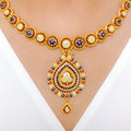 Elevated Meenakari 22k Gold Set