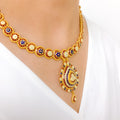 Elevated Meenakari 22k Gold Set