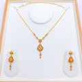 Meena Accented Stone Necklace Set