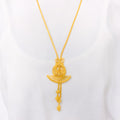 Unique Beaded Tassel Drop 22k Gold Set