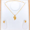 Unique Hanging 22k Gold Pendant Set