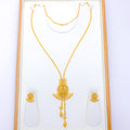 Unique Beaded Tassel Drop 22k Gold Set