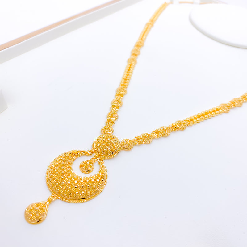 Sophisticated Bright Drop 22k Gold Set