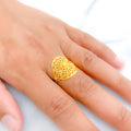 Sophisticated Oval 22k Gold Ring