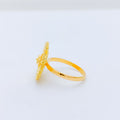 Radiant Flower 22k Gold Ring