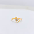 Classic Single Cluster CZ Ring