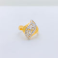 Shimmering Two-Tone 22k Gold Ring