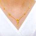 Graceful Accented Drop Necklace