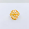 Opulent Cluster 22k Gold Ring