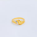 Delicate Sleek 22k Gold Ring