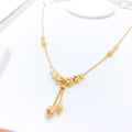 Glistening Fancy 22k Gold Necklace