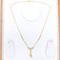 Delicate Lush Drop 22k Gold Necklace