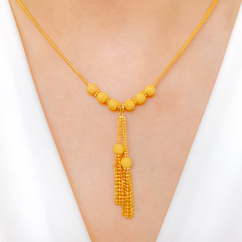 Gorgeous Multi Tassel Necklace Set