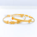 Traditional Adorned 22k Gold Baby Bangles