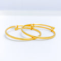 Simple Gold Baby 22k Gold Bangles