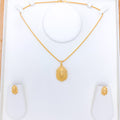 Unique Shining 22k Gold Pendant Set