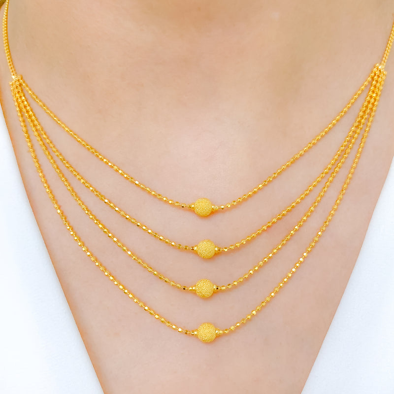 Grand Four Chain Necklace Set