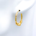 Small Reflective Gold 22k Gold Bali