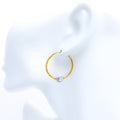 Trendy Textured Orb 22k Gold Earrings