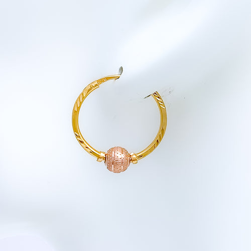 Petite Two-Tone 22k Gold Bali