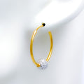 Fancy White Gold 22k Gold Bali