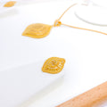 Classy Beaded Pendant 22k Gold Set