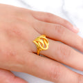 Charming Matte Finish Heart Ring