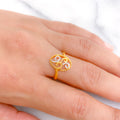 Charming Two-Tone Oval Ring