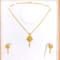 Traditional Beaded Drop Pendant 22k Gold Set