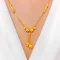 Delicate Lush Drop 22k Gold Necklace