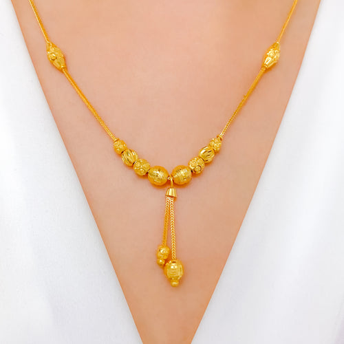 Opulent Shimmering 22k Gold Necklace