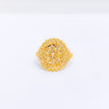 Bright Round Floral Ring