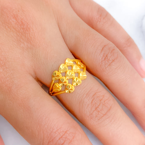 11 Heart High Finish Ring