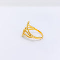 Elegant Curved Gold Ring
