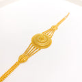 Chic Golden Leaf 22k Gold Bracelet