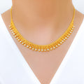 Elegant Pearl 22k Gold Necklace Set