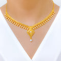 Elevated Pearl 22k Gold Necklace Set