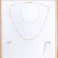 Classic Lightweight Pearl Necklace - 18" 22k Gold 