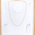 Dressy Pearl Accented 22k Gold Chain - 18"