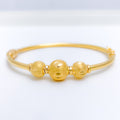 Contemporary Gold Bangle 22k Gold Bracelet