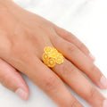 Impressive Flower 22k Gold Ring
