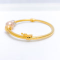 Upscale Rose Gold Bangle 22k Gold Bracelet