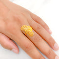 Ethereal Netted 22k Gold Ring