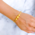 Contemporary Gold Bangle 22k Gold Bracelet