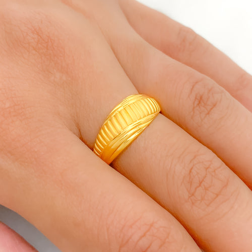 Modest Plush 22k Gold Ring